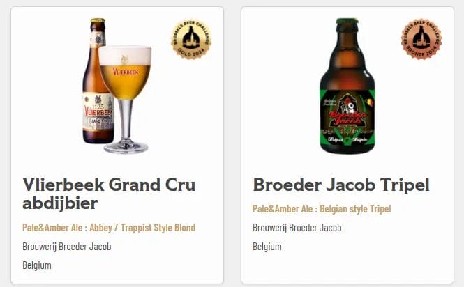 Winners of the Brussels Beer Challenge 2024